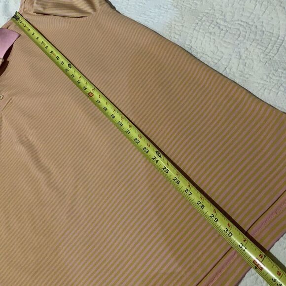 Peter Millar Golf Polo. Stripes. Large. Athletic - Picture 6 of 12